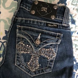 Miss me boot cut gently worn jeans